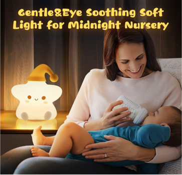 Little Squishy Silicone Night Light - STAR - Image 4