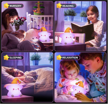 Little Squishy Silicone Night Light - STAR - Image 5
