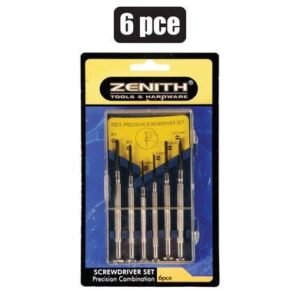 Screwdriver-set precision 6pce pl-box