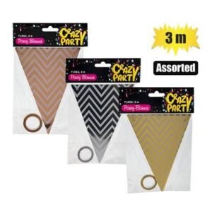 Party banner flags assorted