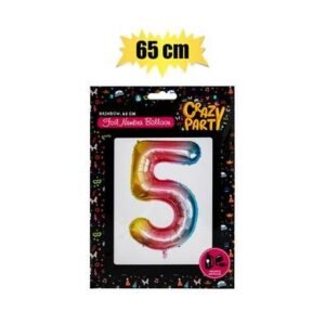 Balloons helium foil rainbow 5 65cm f-02