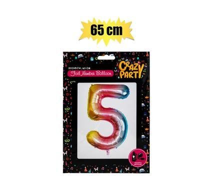 Balloons helium foil rainbow 5 65cm f-02
