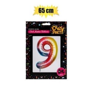 Balloons helium foil rainbow 9 65cm f-02