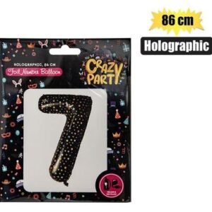 Balloon helium foil holo 7 86cm f-03