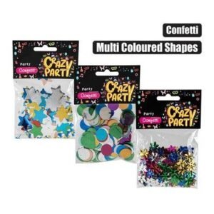 Party confetti multi-colour shapes 18g