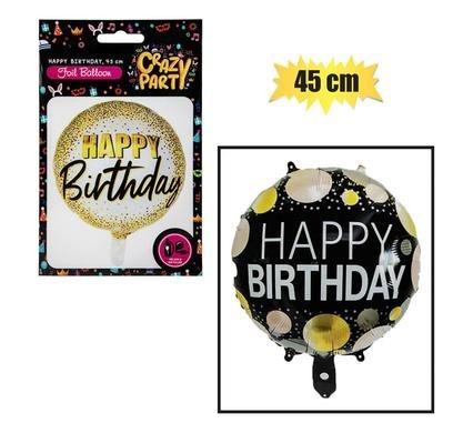 Balloon helium round hbd astd3 45cm f-01