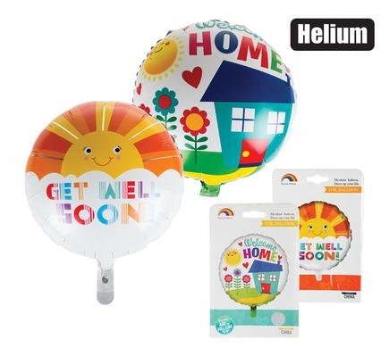 Balloon helium foil get well/wlcome f-01