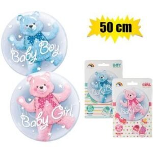 Balloon clear baby boy/girl 50cm f-02