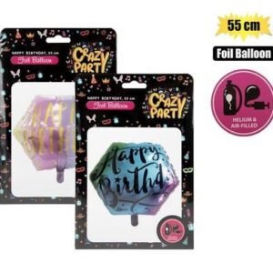 Balloon helium hexgn astd1 hbd 55cm f-02