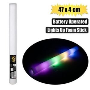 Light up foam stick 47x4cm b/o