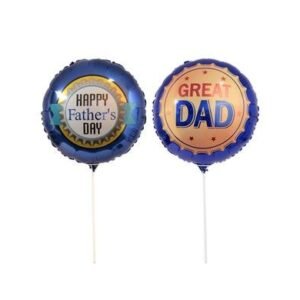 Balloon air fill w/stick father's day