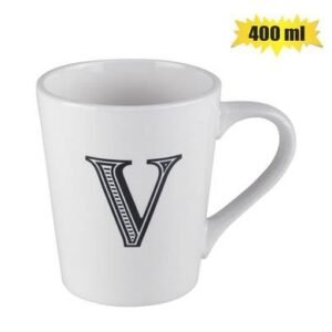 Mug daily tall letter v,400ml