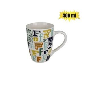 Mug daily tall letter f 400ml