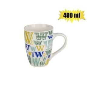 Mug daily tall letter w 400ml