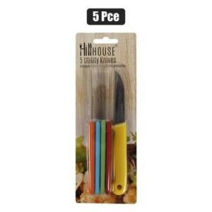 Knife-set 5pc utility colours hillhouse