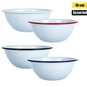 Mixing bowl enamel 18cm