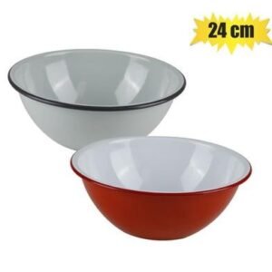 Mixing bowl enamel 24cm