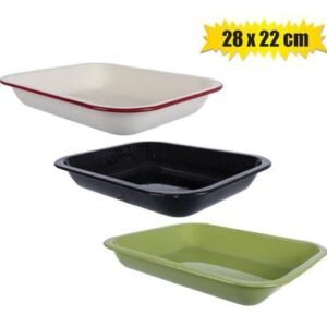 Baking pan 28x22cm enamel