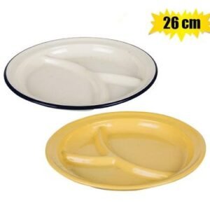 Plate enamel 26cm sectional