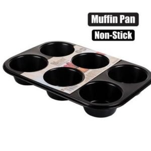 Bakeware non-stick muffin pan 6-hole