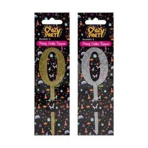 Cake topper-birthday number 0 1pc