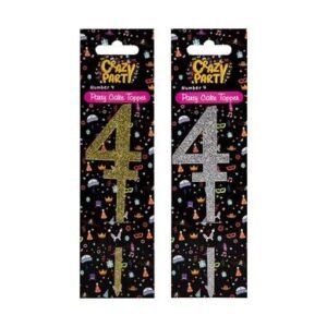 Cake topper-birthday number 4 1pc