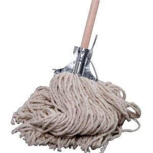 Mop cotton head 400g 1.2m handle w/clamp