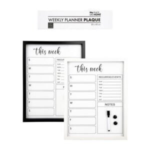 Plaque mdf weekly planner 30x40cm