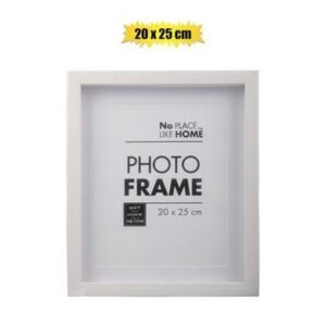 Picture-frame pl shadow box 20x25cm whte