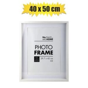 Picture-frame pl shadow box 40x50cm whte