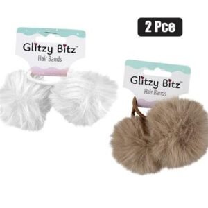 Hair band scrunchie fluffy 2pc
