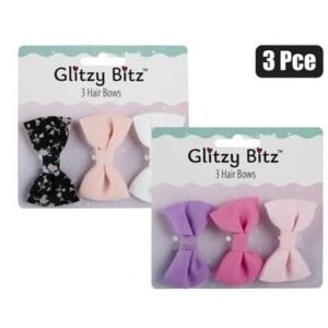 Hair bow fabric 3pc