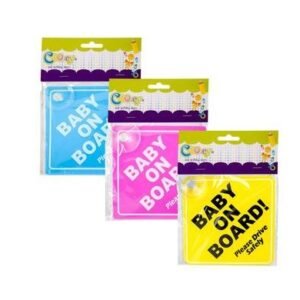 Cooey safety sign+suction baby-on-board