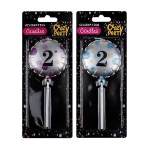 Candle birthday balloon round asstd-2