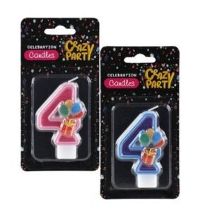 Candle birthday single number-4 kiddies