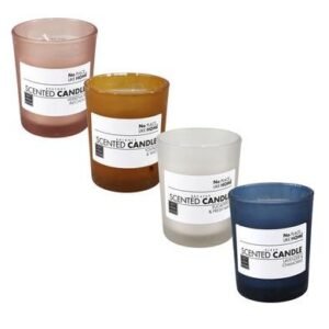 Candle in holder gls 6.2cm revive asstd