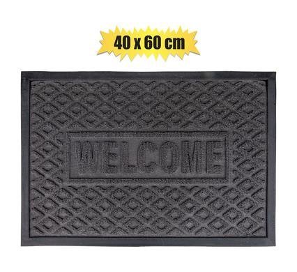 Doormat embos pp/rubber back ast 40x60cm