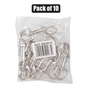 Snap-hook+swivel cp 19x 80mm bulk