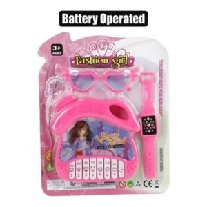 Musical piano b/o, sunglass & watch set