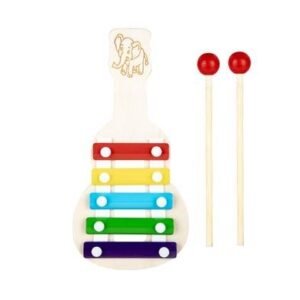 Musical wood xylophone 5 key 10.5x21cm