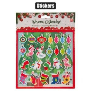 Xmas stationery sticker advent calendar