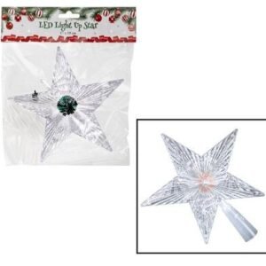 Xmas tree decor light-up star led17x19cm