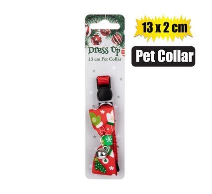 Xmas pet dress up collar asstd 13x2cm