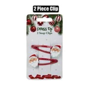 Xmas dress up snap clips set 2pc