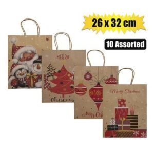 Xmas stationery gift bag craft 26x32cm