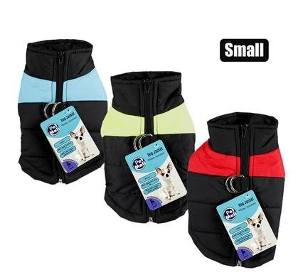 Pet dog jacket with zip unisex-small