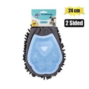 Pet grooming glove 2 sided 24cm