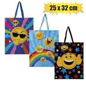 Gift-bag ppr lrg emoji 25x32cm
