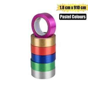 Gift ribbon pastel 1.8x910cm asstd cols