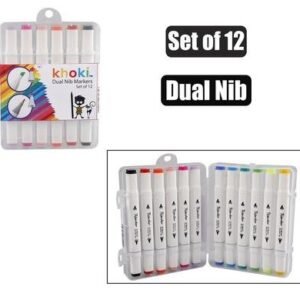 Art+craft dual nib artist markers 12pc